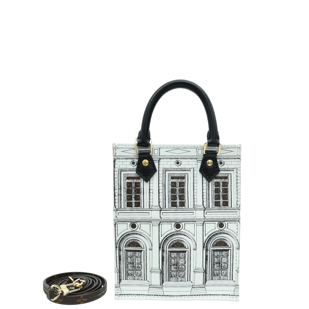 Louis Vuitton Monogram Bicolor X FORNASETTI Architettura Petit Sac Plat Bag