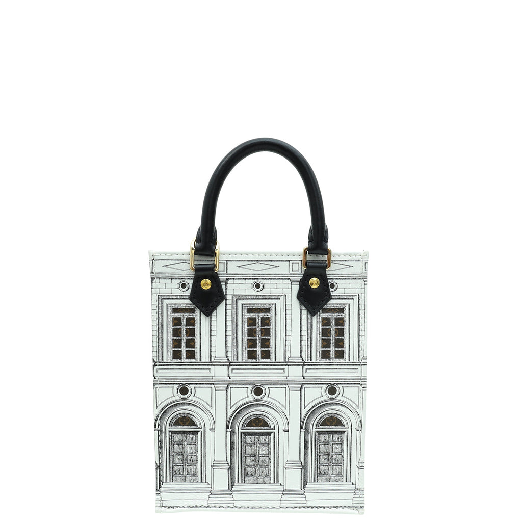 Louis Vuitton Monogram Bicolor X FORNASETTI Architettura Petit Sac Plat Bag