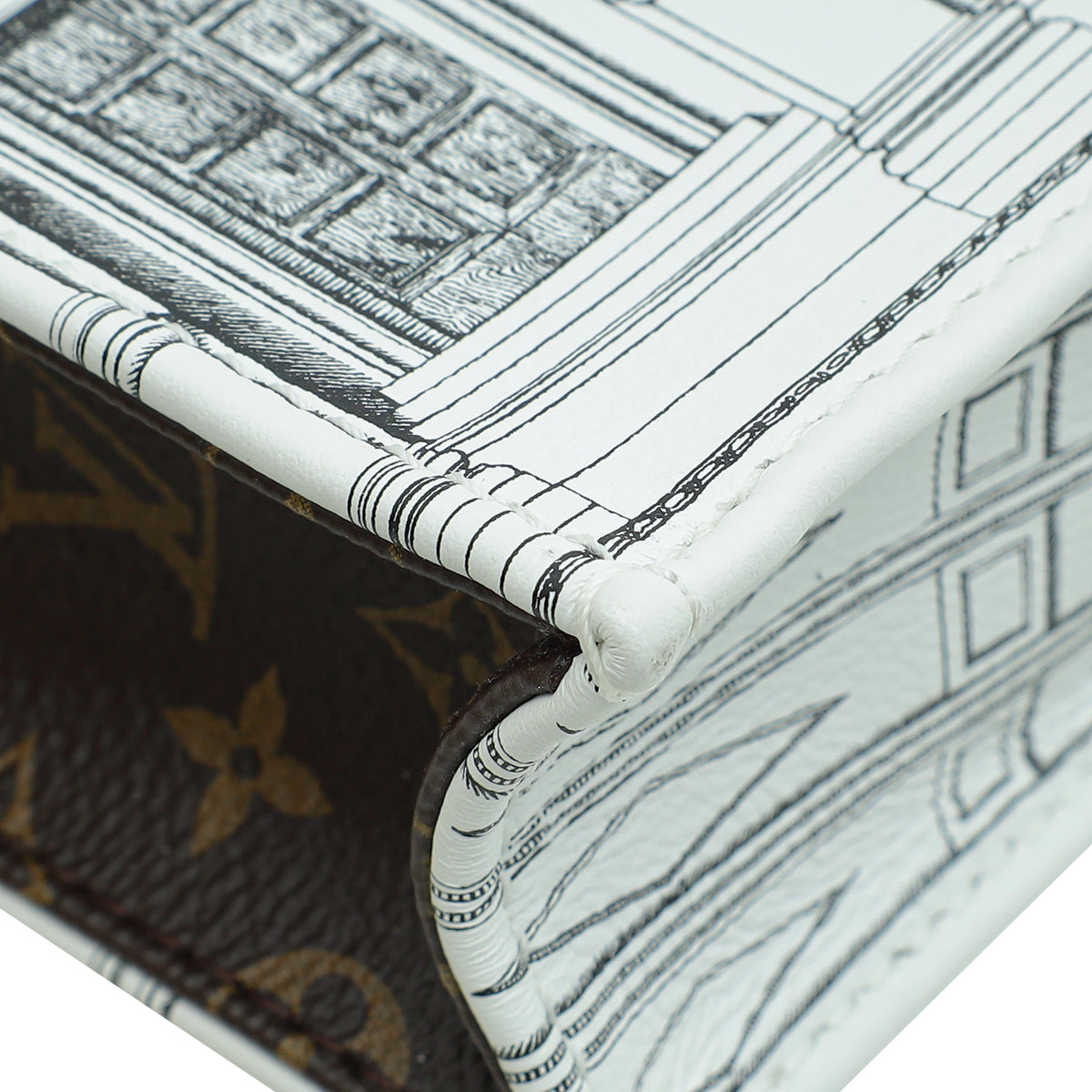 Louis Vuitton Monogram Bicolor X FORNASETTI Architettura Petit Sac Plat Bag