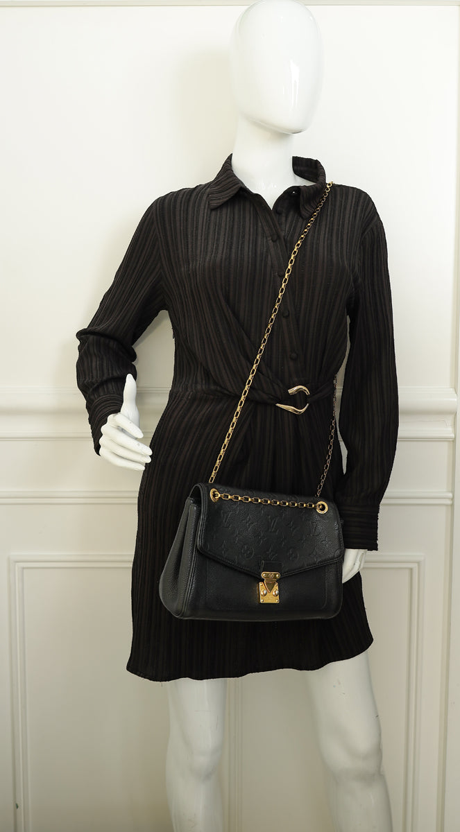 Louis Vuitton Black Empreinte Saint Germain PM Bag