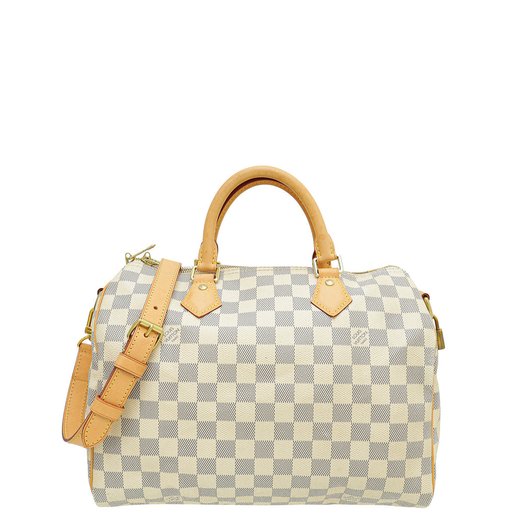 Louis Vuitton Azur Speedy Bandouliere 30 Bag