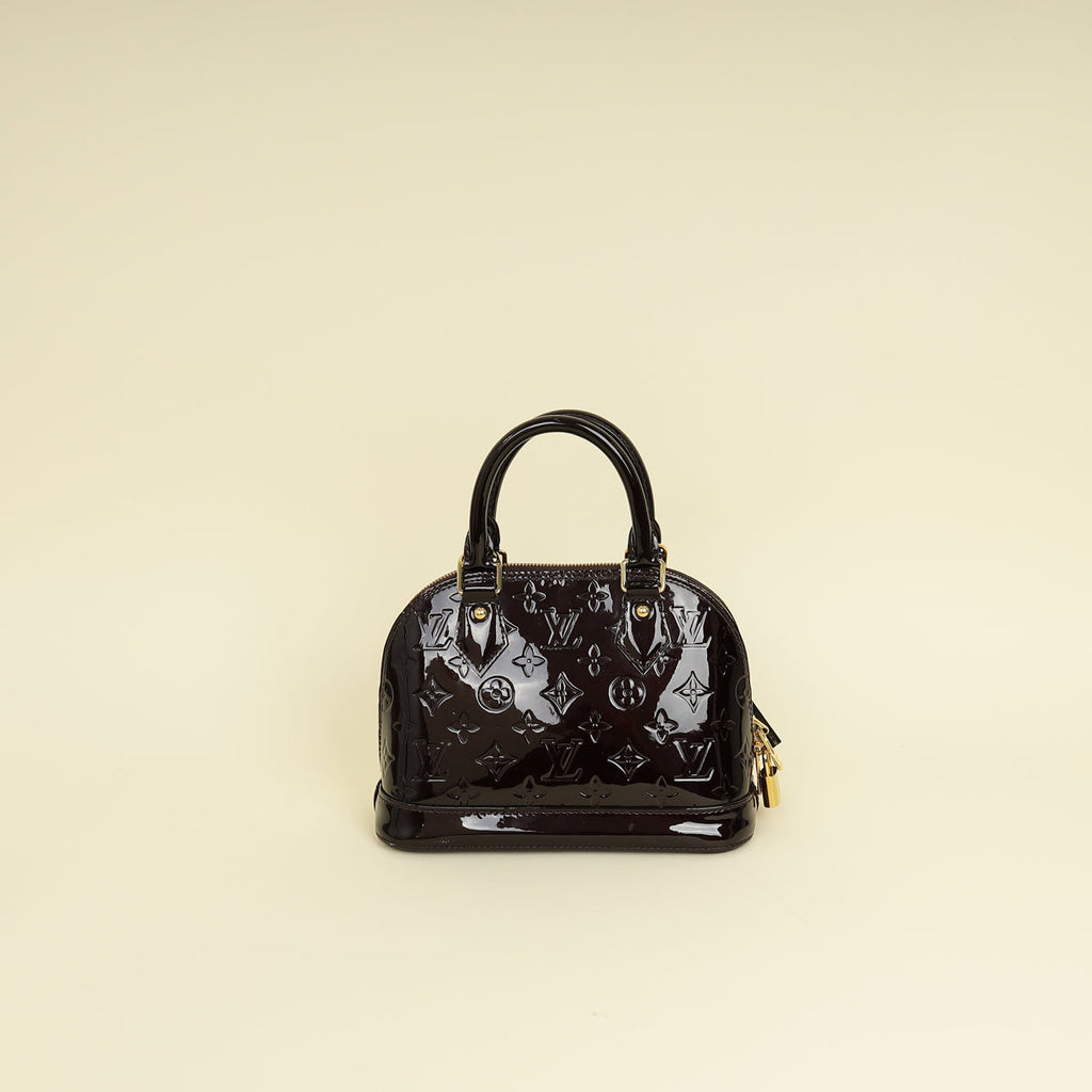 Louis Vuitton Amarante Monogram Vernis Alma BB Bag