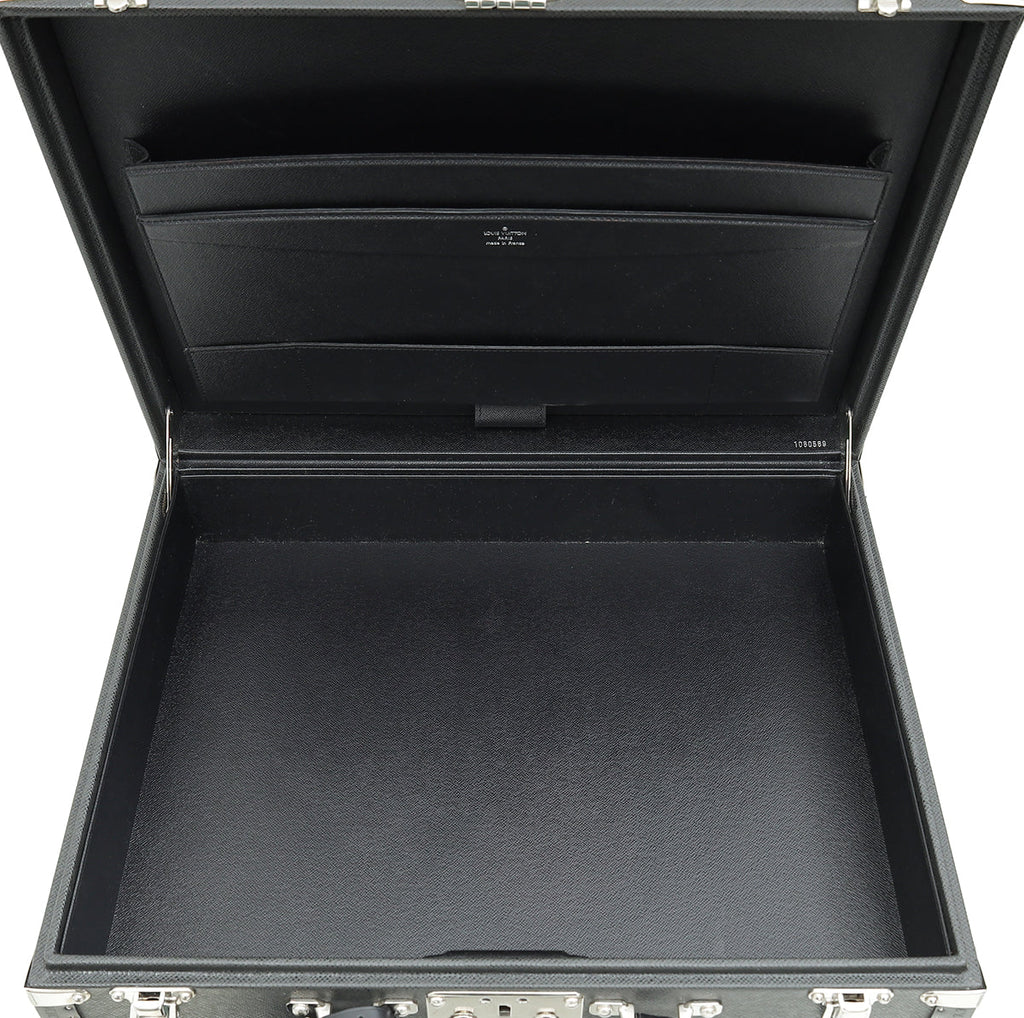 Louis Vuitton Black President Classeur Briefcase