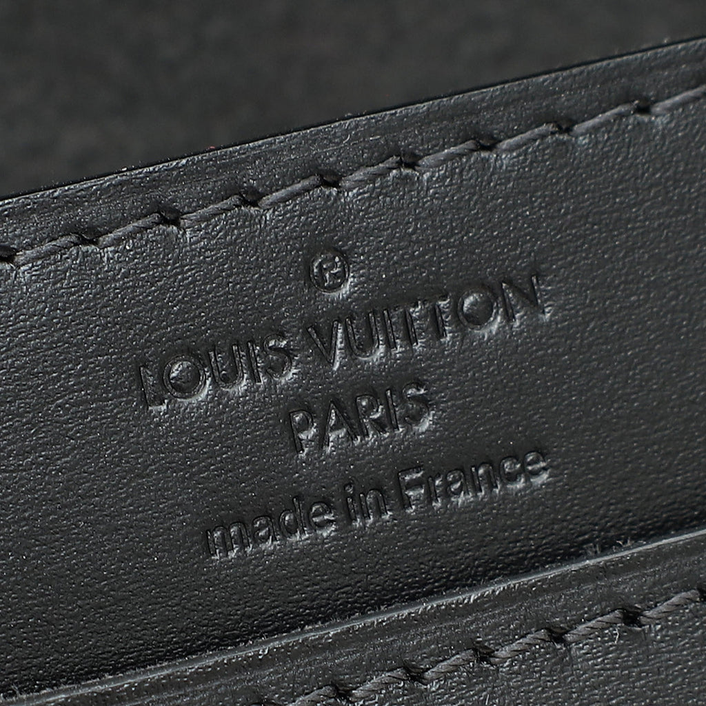 Louis Vuitton Black Louise Matte Chain Clutch