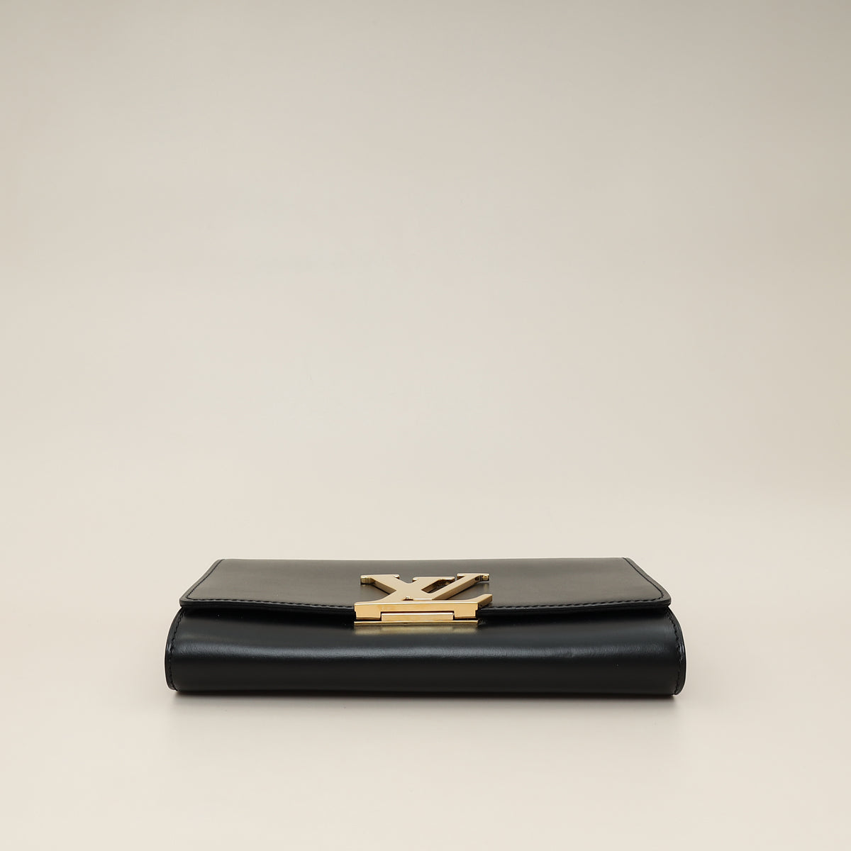 Louis Vuitton Black Louise Matte Chain Clutch