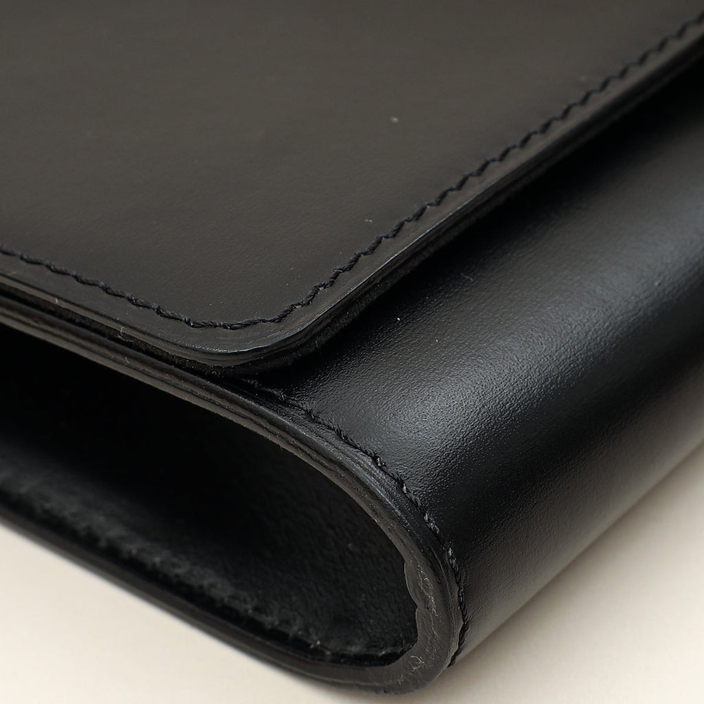Louis Vuitton Black Louise Matte Chain Clutch