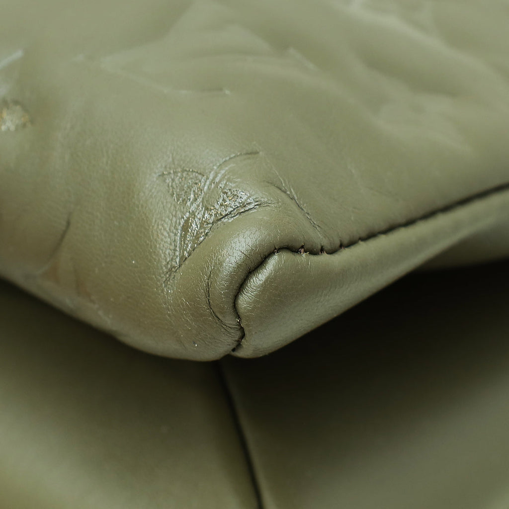 Louis Vuitton Khaki Puffy Monogram Coussin MM Bag