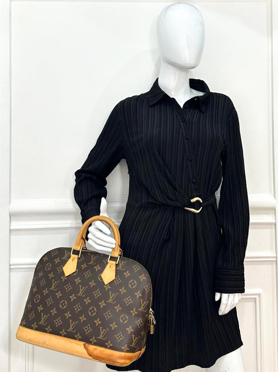 Louis Vuitton Brown Monogram Alma PM Bag
