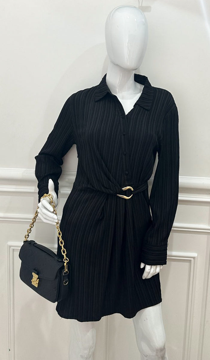 Louis Vuitton Black Monogram Empreinte Pochette Metis East West Bag