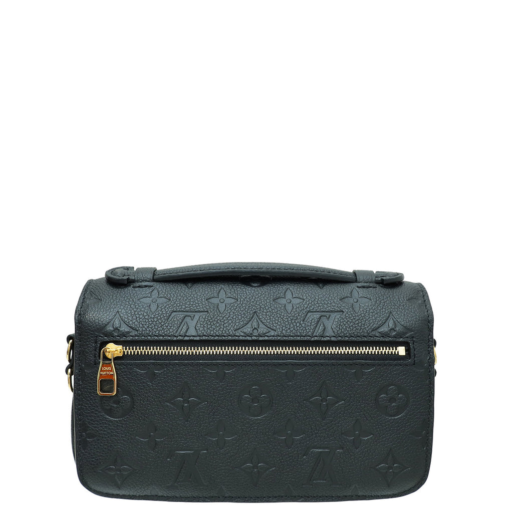 Louis Vuitton Black Monogram Empreinte Pochette Metis East West Bag