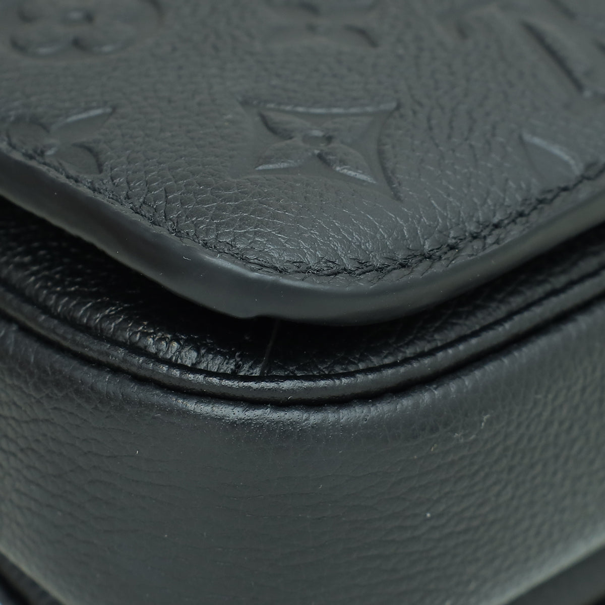 Louis Vuitton Black Monogram Empreinte Pochette Metis East West Bag