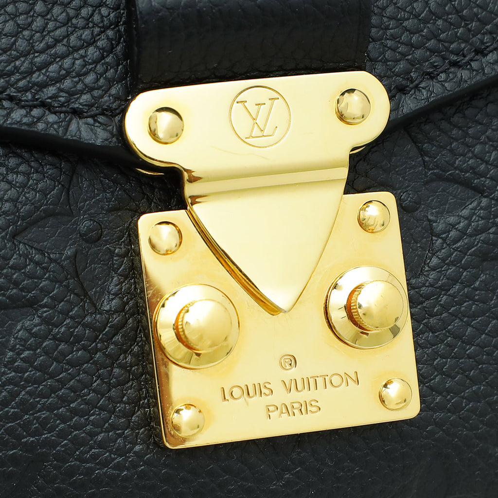 Louis Vuitton Black Monogram Empreinte Pochette Metis East West Bag