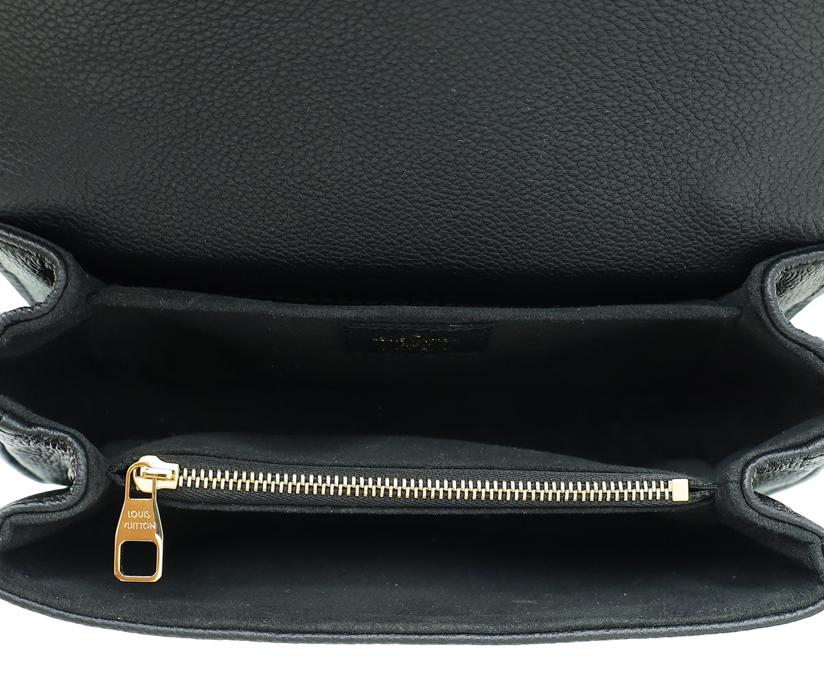 Louis Vuitton Black Monogram Empreinte Pochette Metis East West Bag