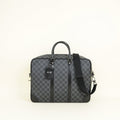 Louis Vuitton Black Damier Graphite Porte Documents Voyage Briefcase w/ Initials A.Mg