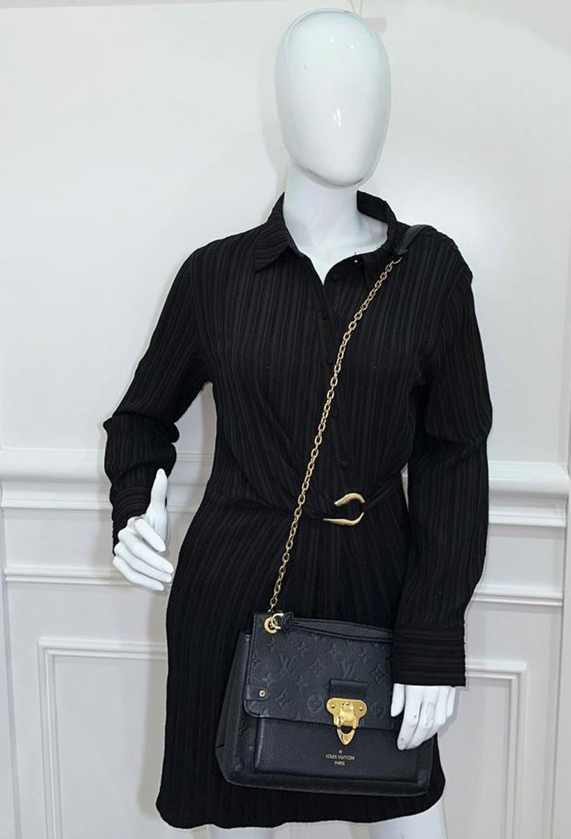 Louis Vuitton Black Monogram Empreinte Vavin PM Bag