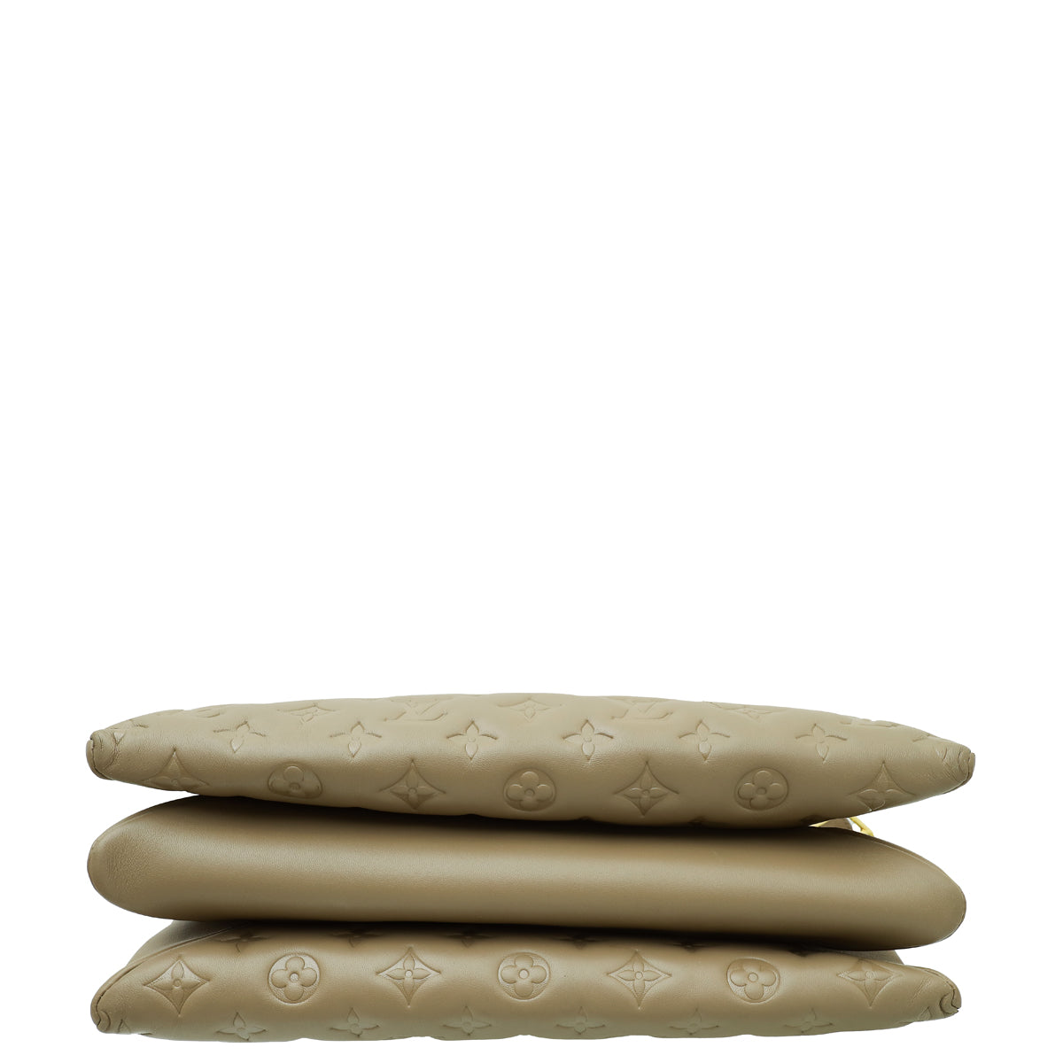 Louis Vuitton Taupe Puffy Monogram Embossed Coussin MM Bag