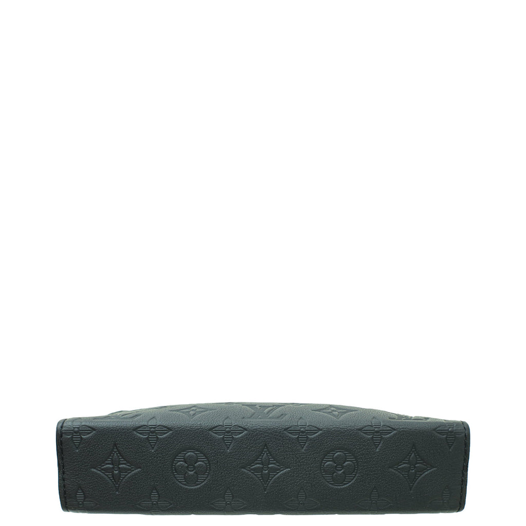 Louis Vuitton Black Monogram Shadow Embossed Gaston Wearable Wallet
