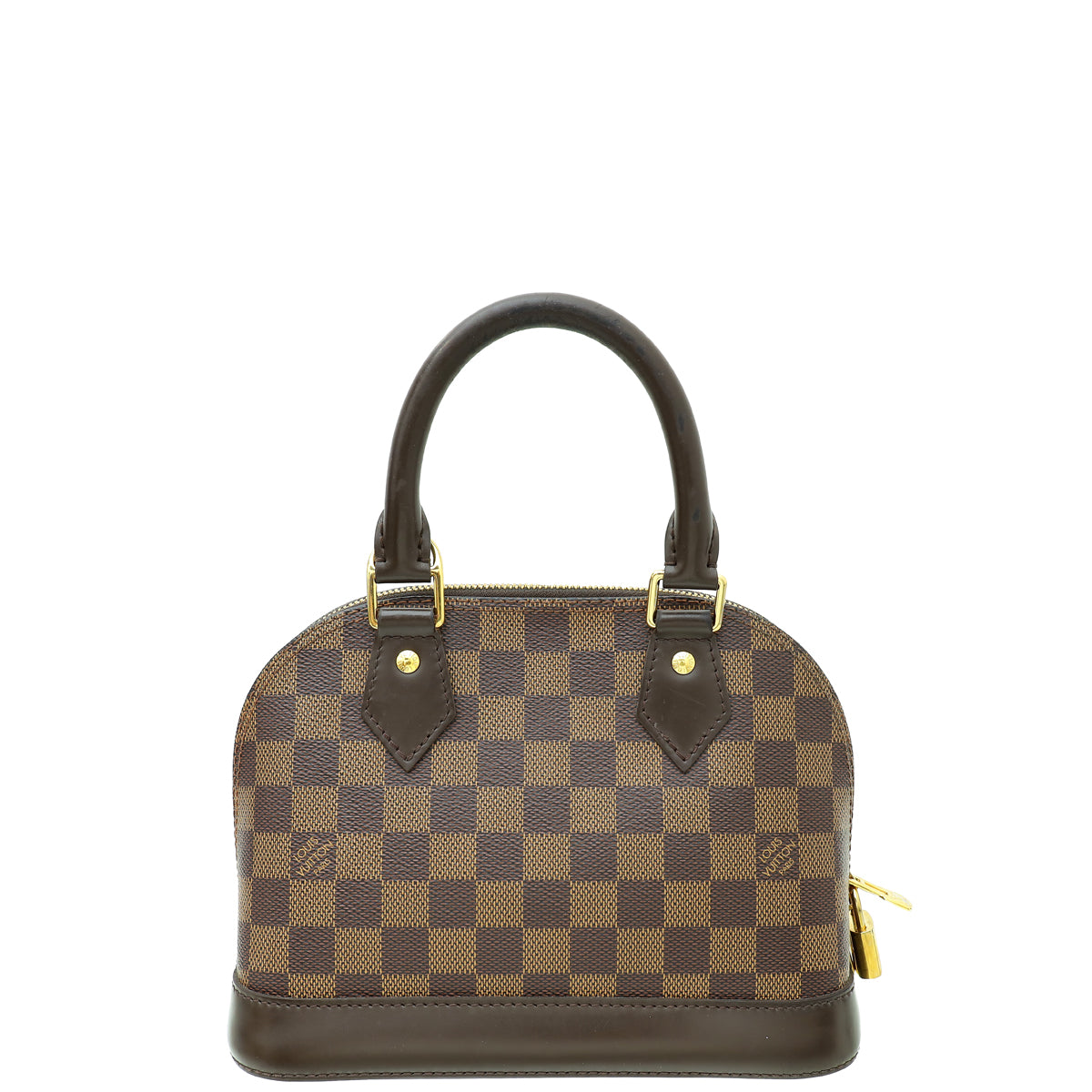 Louis Vuitton Damier Ebene Alma BB Bag W/ W.B INITIALS