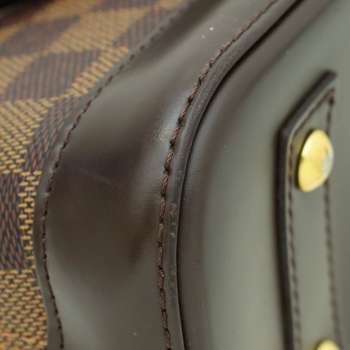 Louis Vuitton Damier Ebene Alma BB Bag W/ W.B INITIALS