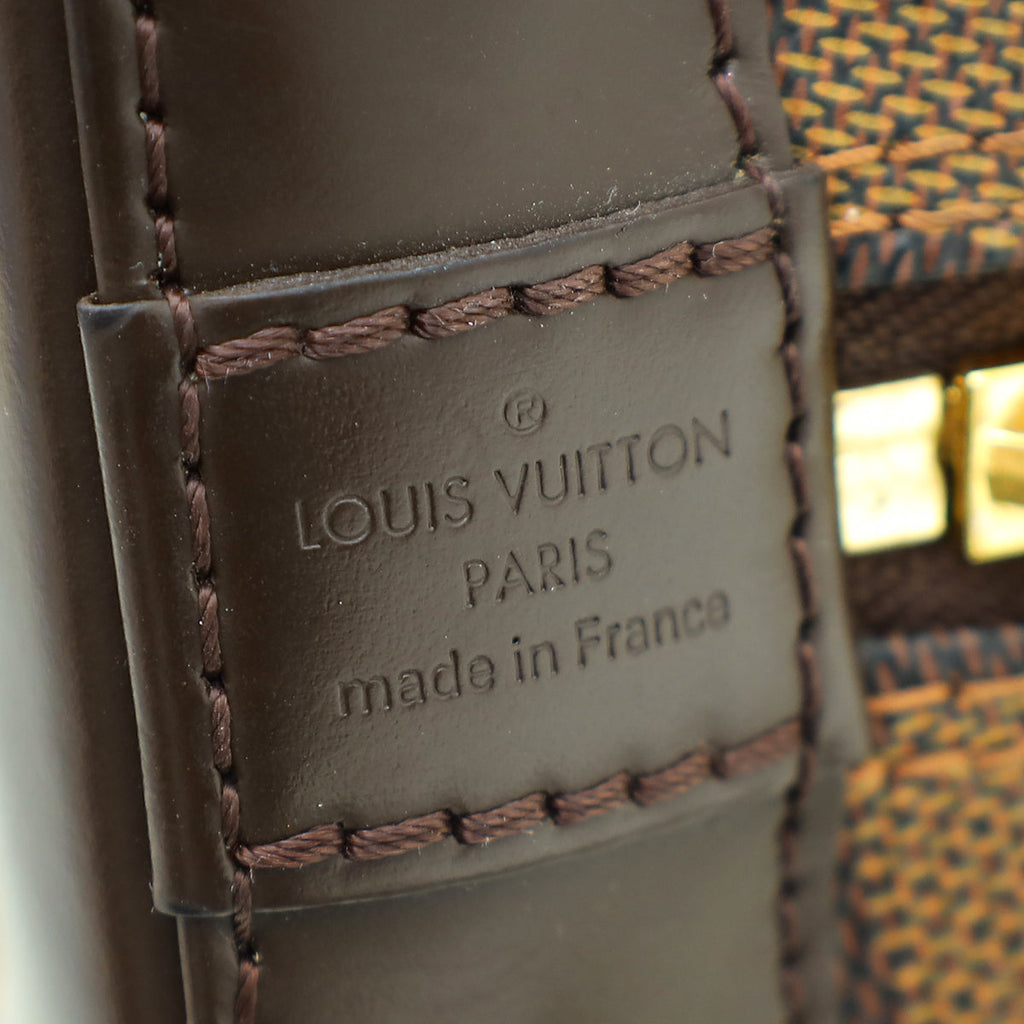 Louis Vuitton Damier Ebene Alma BB Bag W/ W.B INITIALS