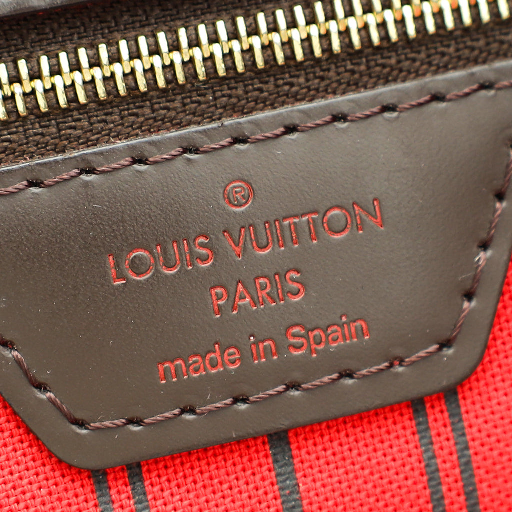 Louis Vuitton Damier Ebene Neverfull MM Bag