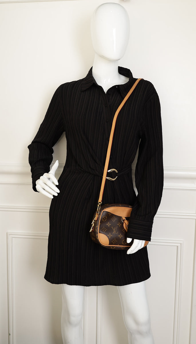 Louis Vuitton Brown Monogram Mini Deauville Bag