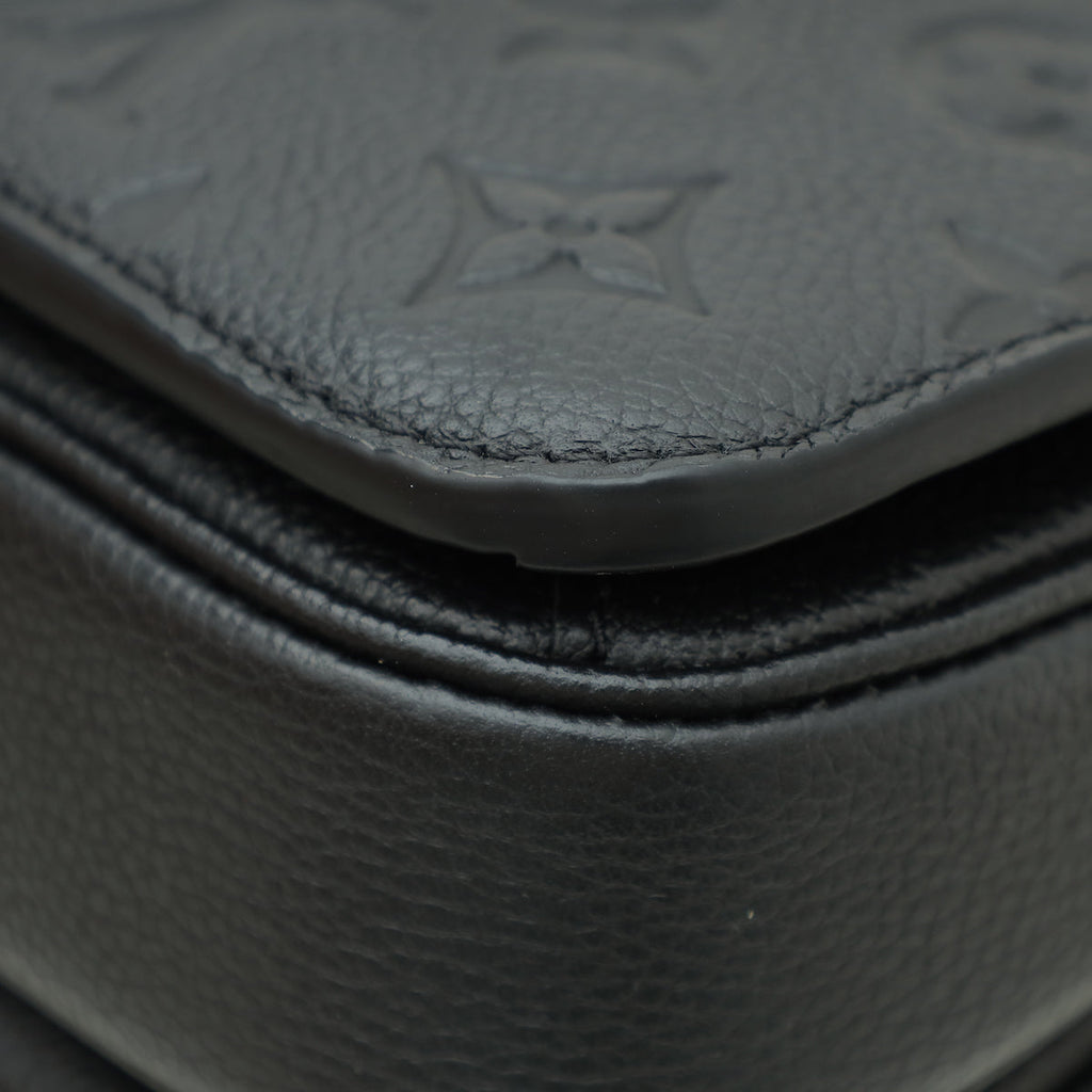 Louis Vuitton Black Monogram Empreinte Metis East West Bag
