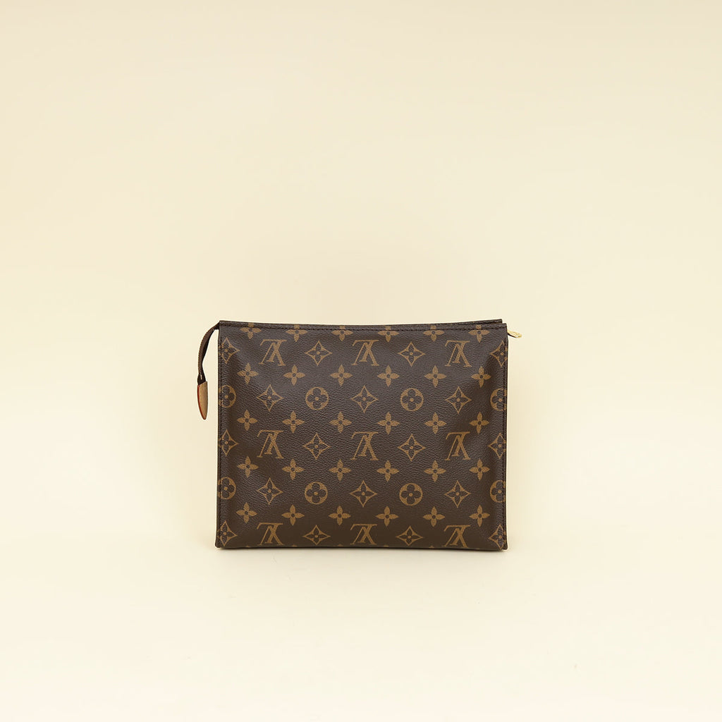 Louis Vuitton Brown Monogram Toiletry Pouch 26