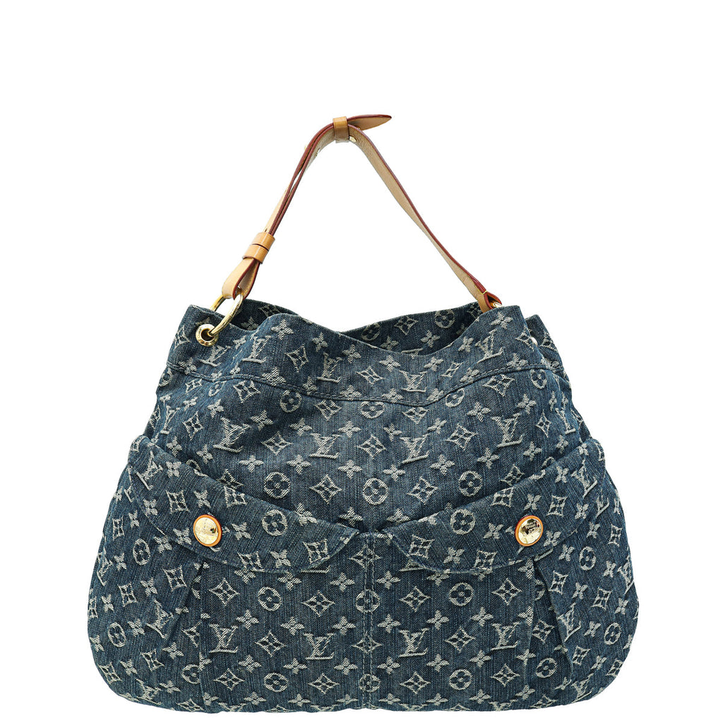 Louis Vuitton Blue Denim Monogram Denim Daily GM Bag