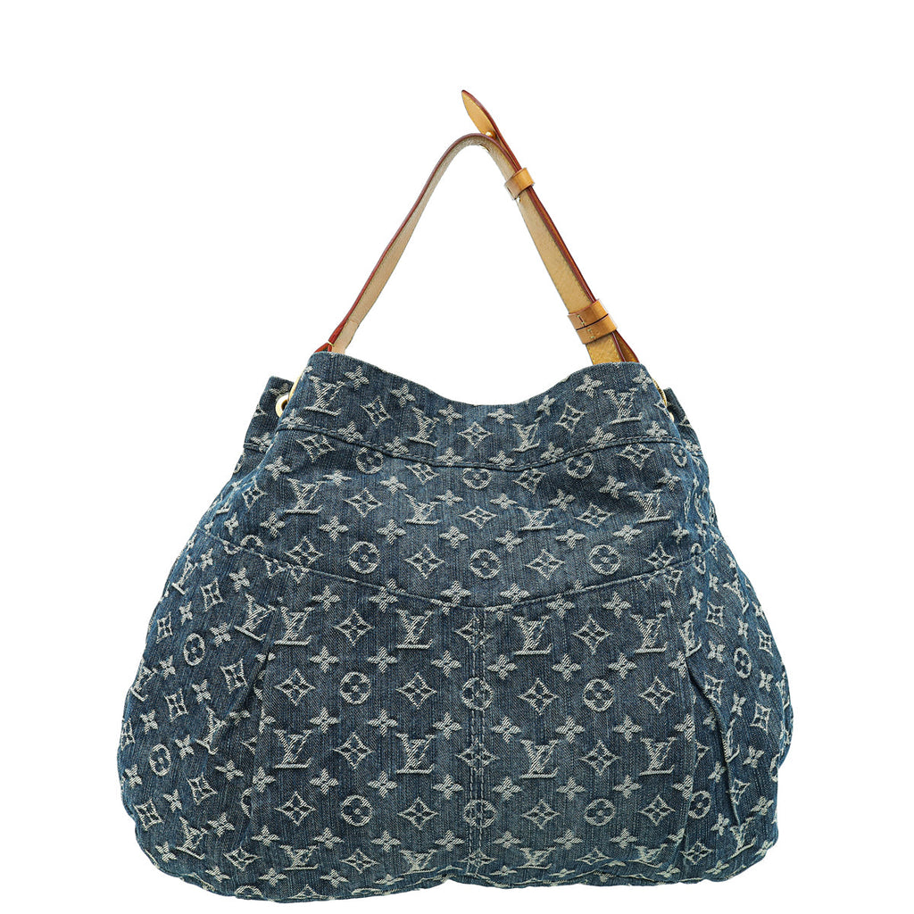 Louis Vuitton Blue Denim Monogram Denim Daily GM Bag