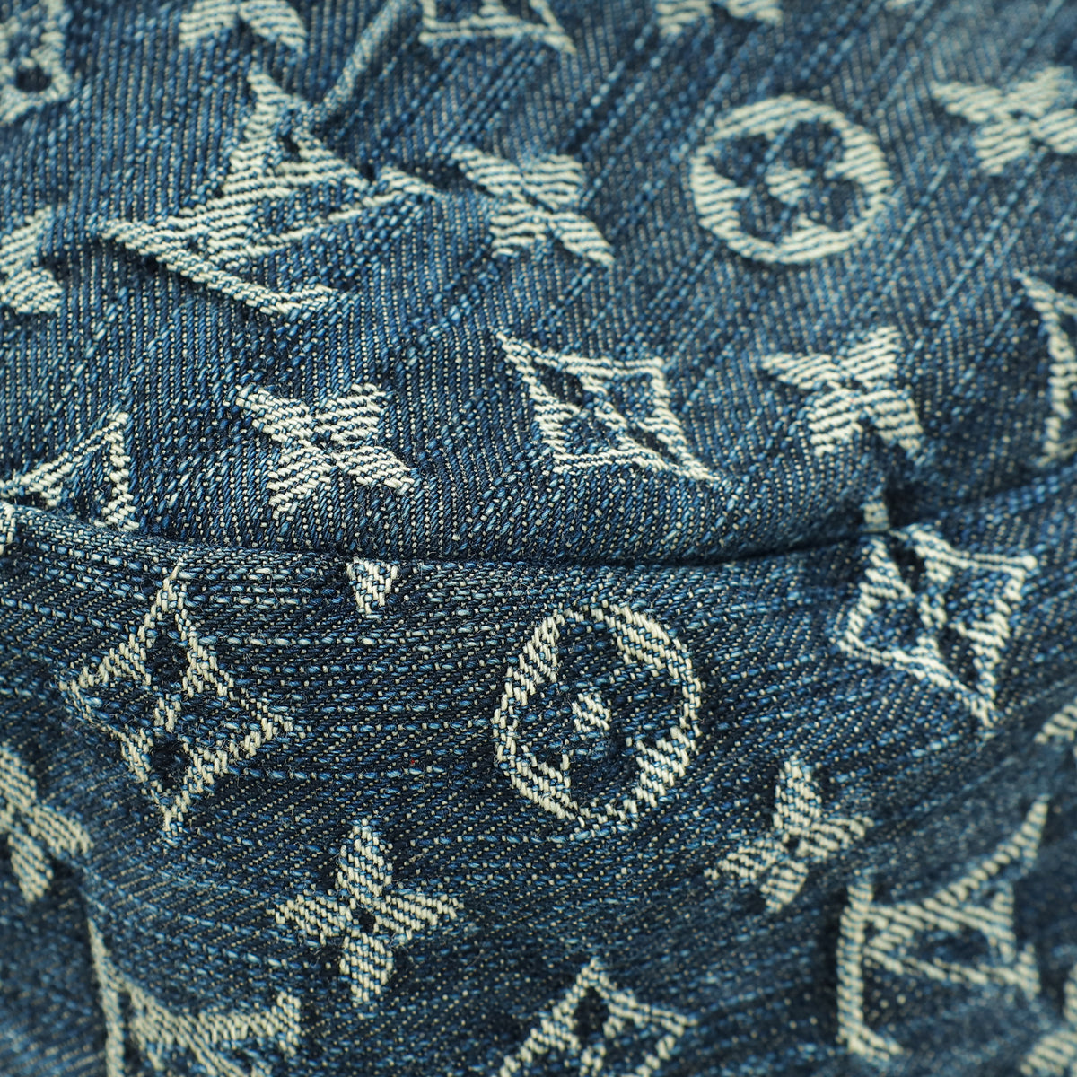 Louis Vuitton Blue Denim Monogram Denim Daily GM Bag