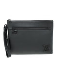 Louis Vuitton Black Takeoff Aerogram Men's Pouch W/ B.J Initial Tag