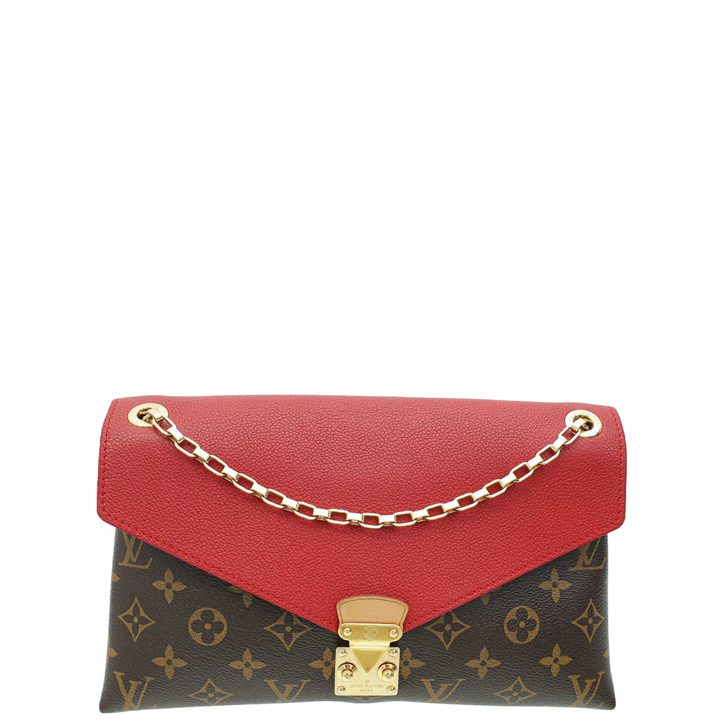 Louis Vuitton Monogram Red Pallas Chain Bag