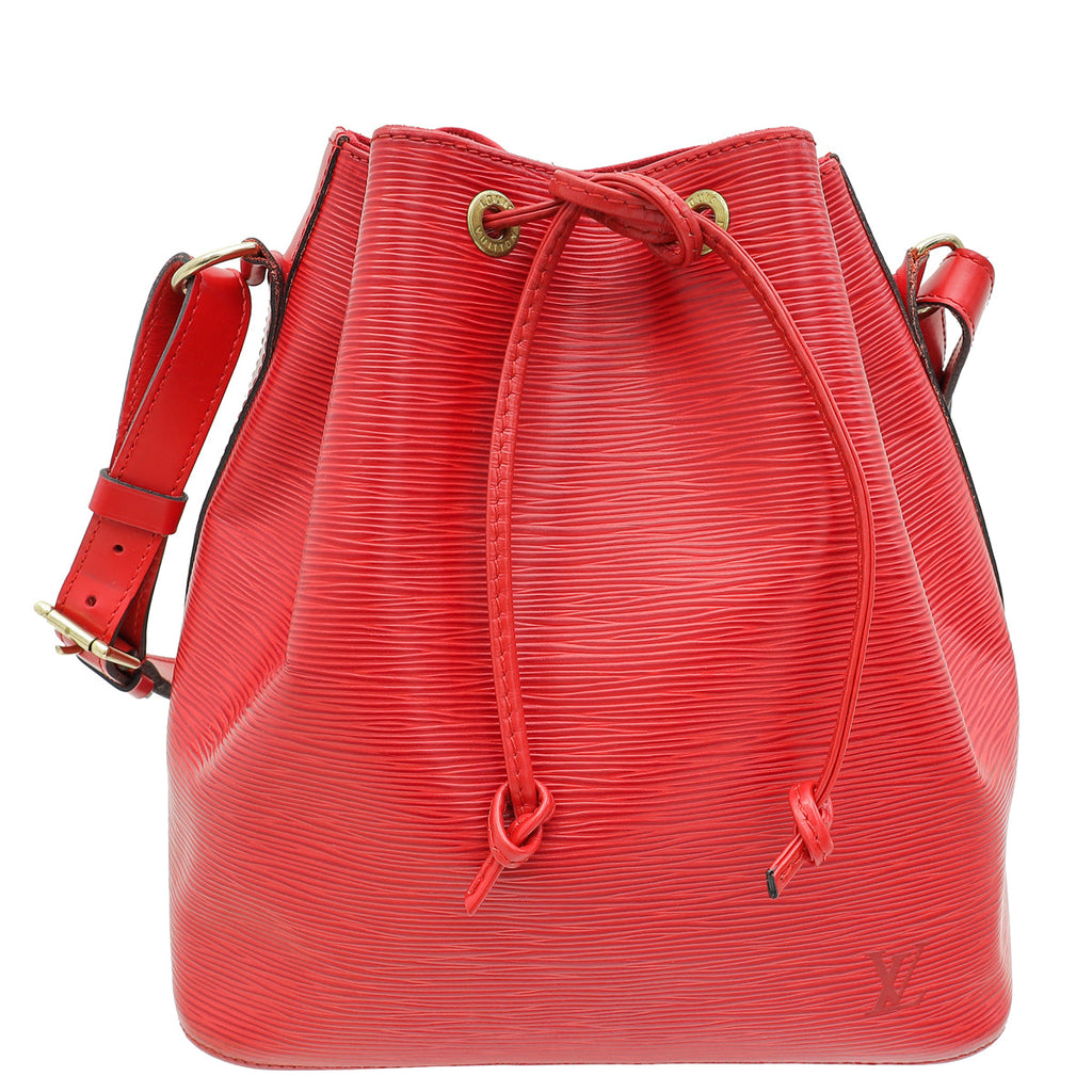 Louis Vuitton Red Vintage Noe Bag