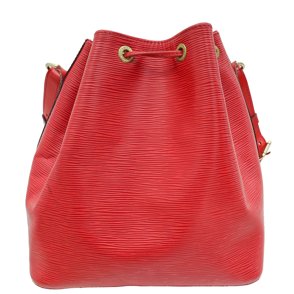 Louis Vuitton Red Vintage Noe Bag