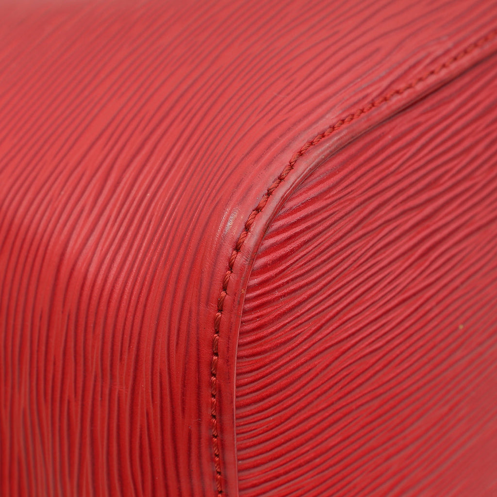 Louis Vuitton Red Vintage Noe Bag