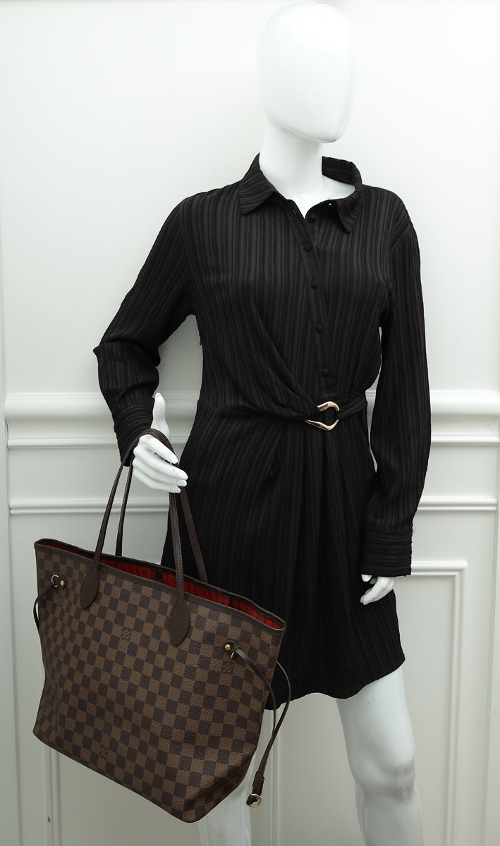 Louis Vuitton Damier Ebene Neverfull MM Bag