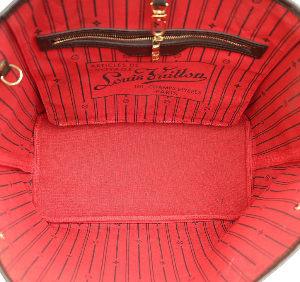 Louis Vuitton Damier Ebene Neverfull MM Bag