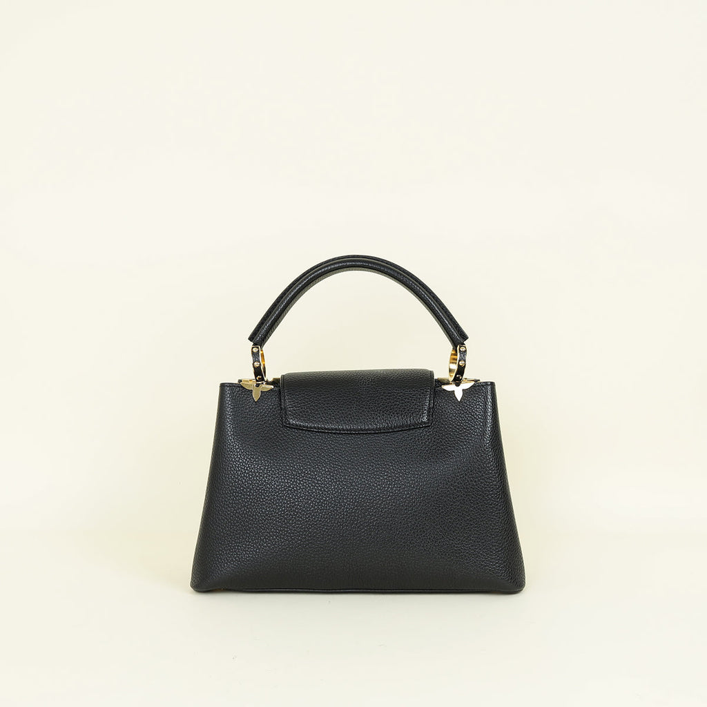 Louis Vuitton Black Capucines Flower Edges MM Bag