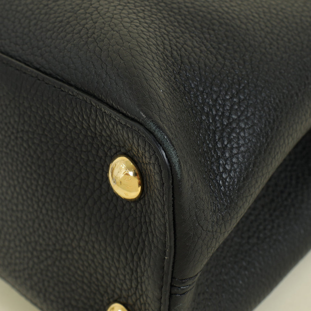 Louis Vuitton Black Capucines Flower Edges MM Bag