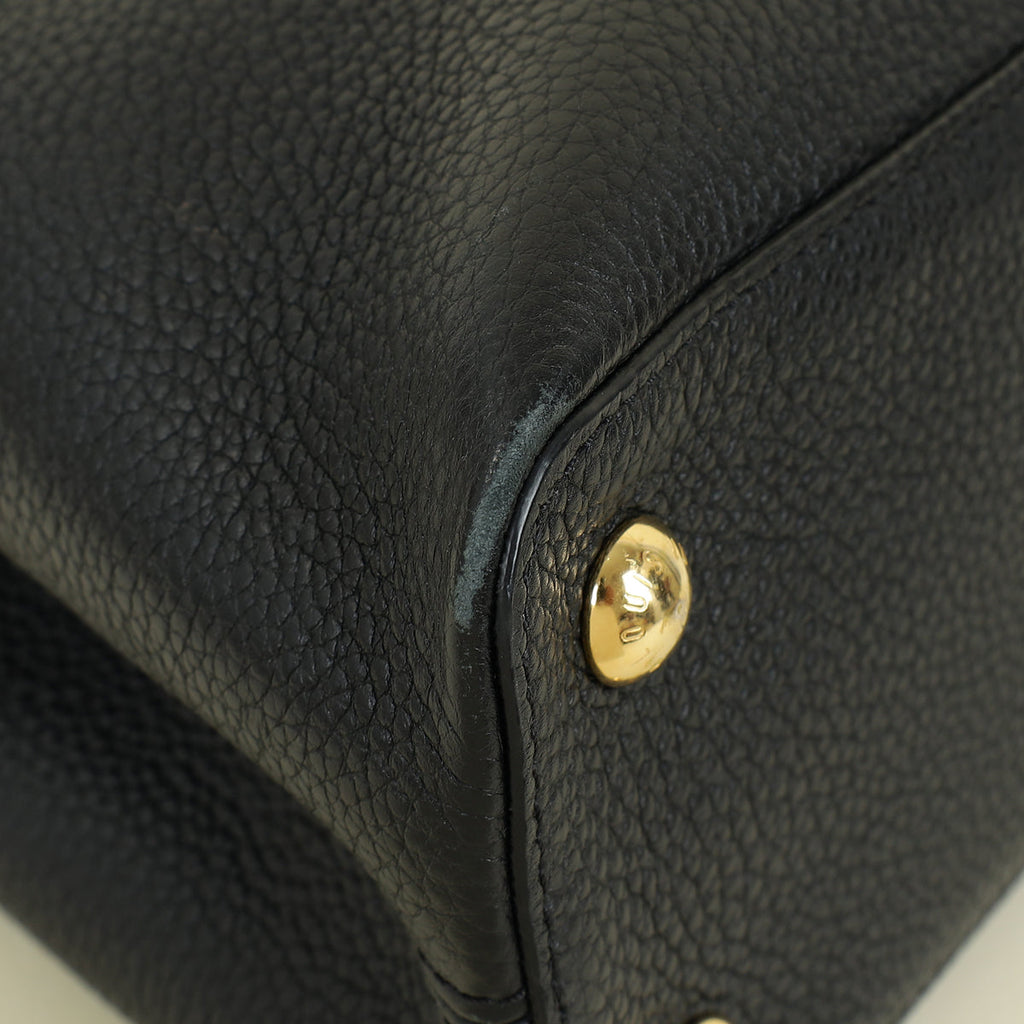 Louis Vuitton Black Capucines Flower Edges MM Bag