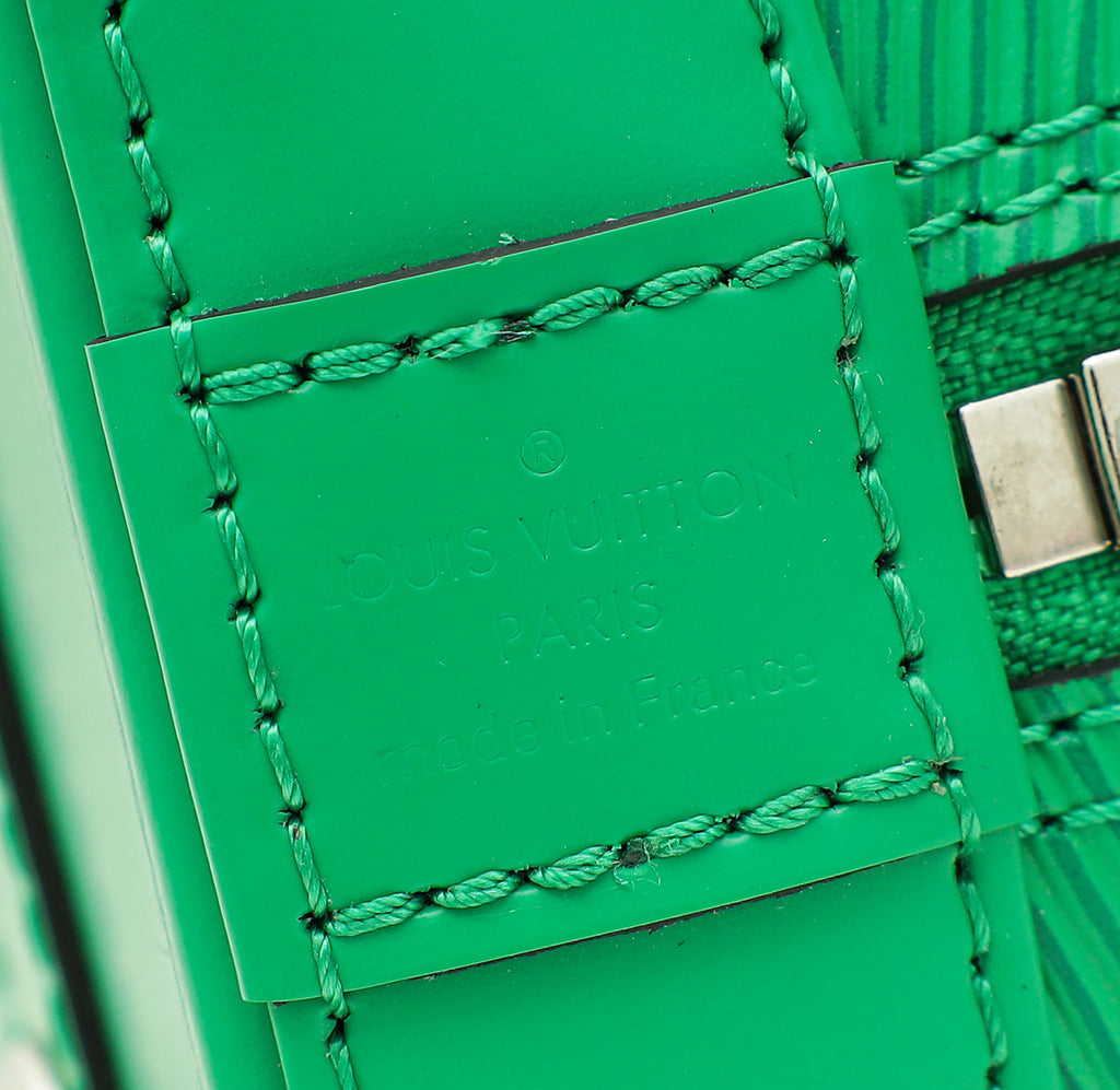 Louis Vuitton Green Serpentine Alma BB Sporty Bag