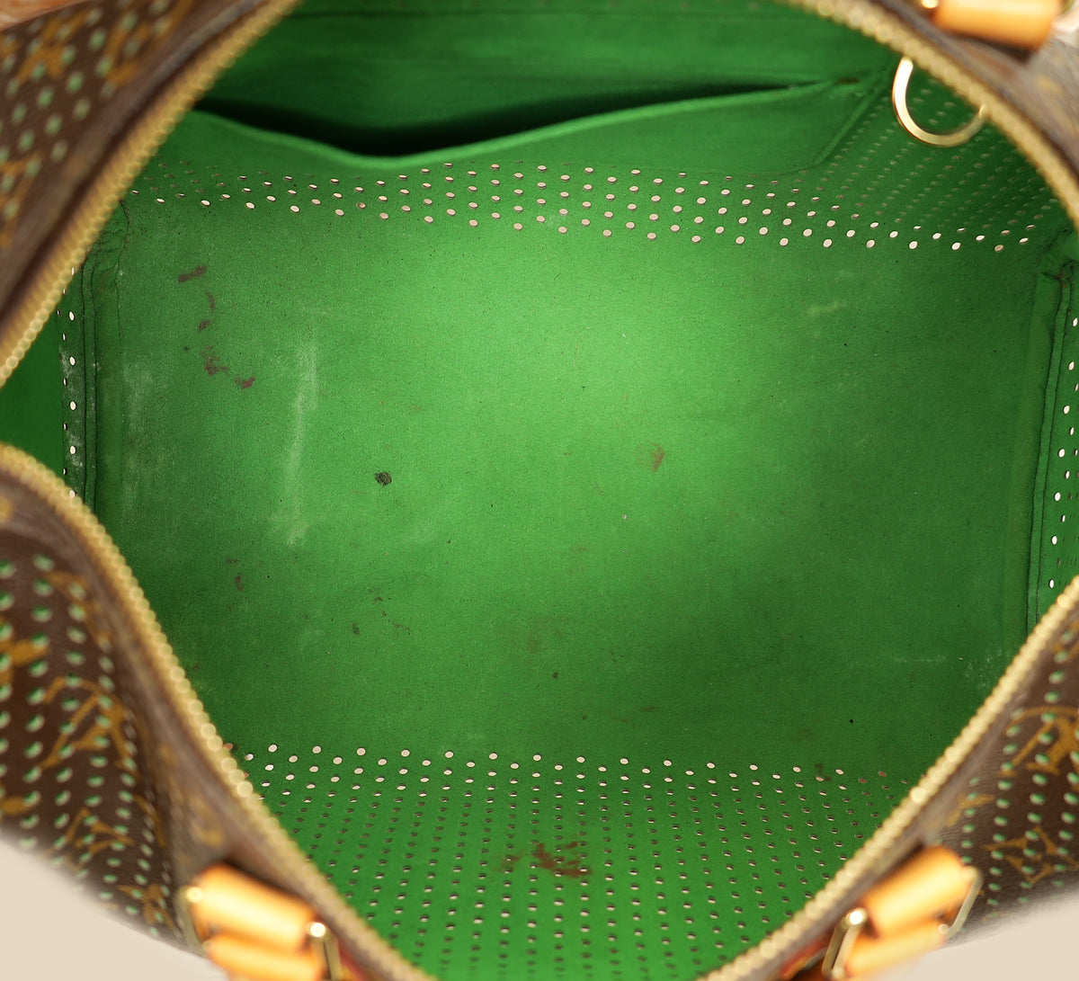 Louis Vuitton Bicolor Monogram Perforated Speedy 30 Bag