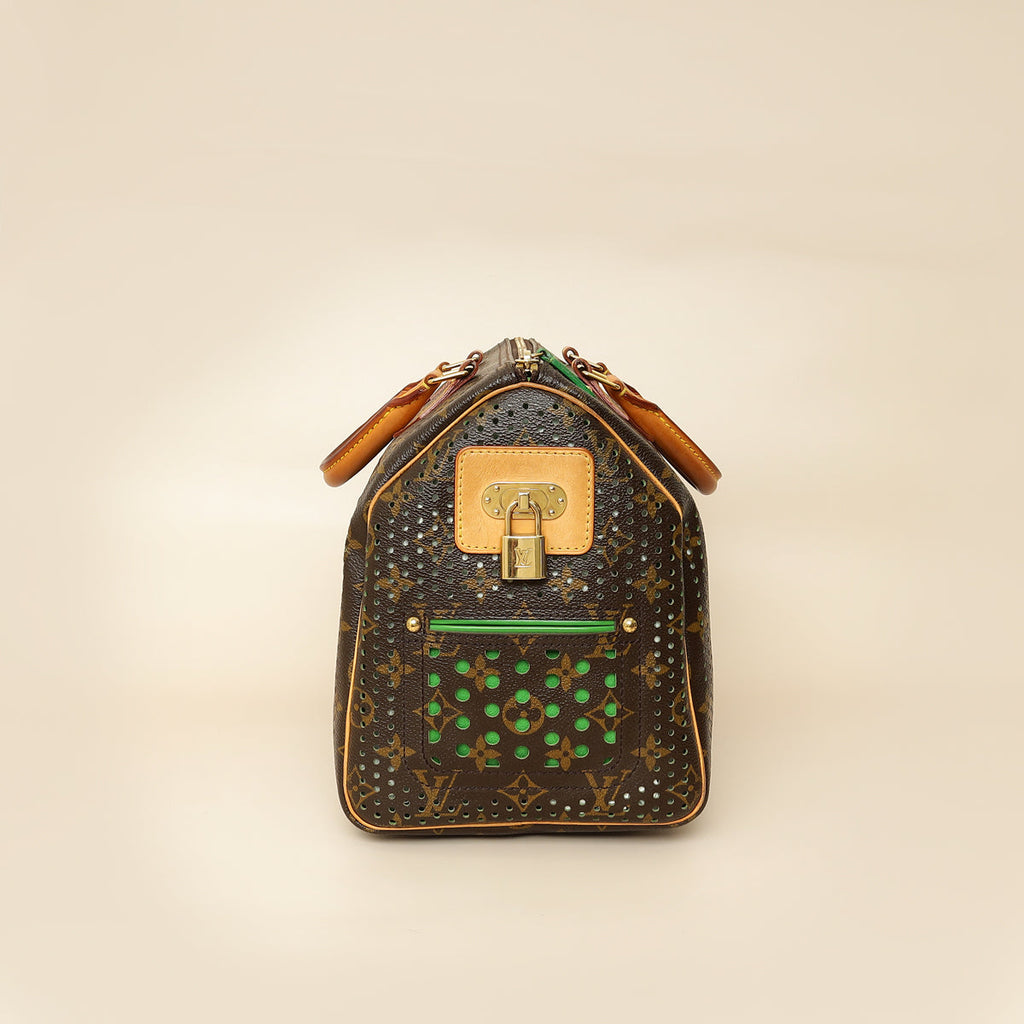 Louis Vuitton Bicolor Monogram Perforated Speedy 30 Bag