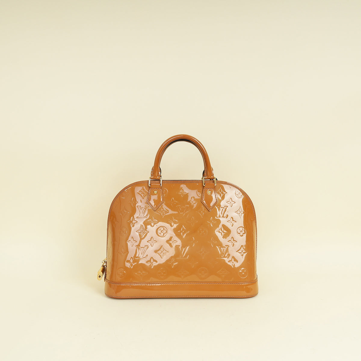Louis Vuitton Noisette Monogram Vernis Alma PM Bag
