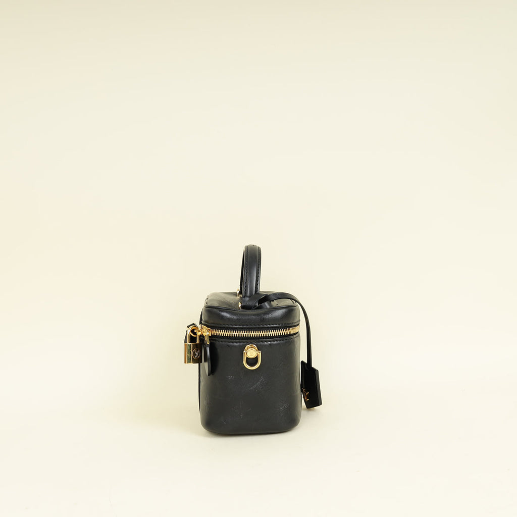 Louis Vuitton Black Monogram Ink Embossed Vanity PM Bag