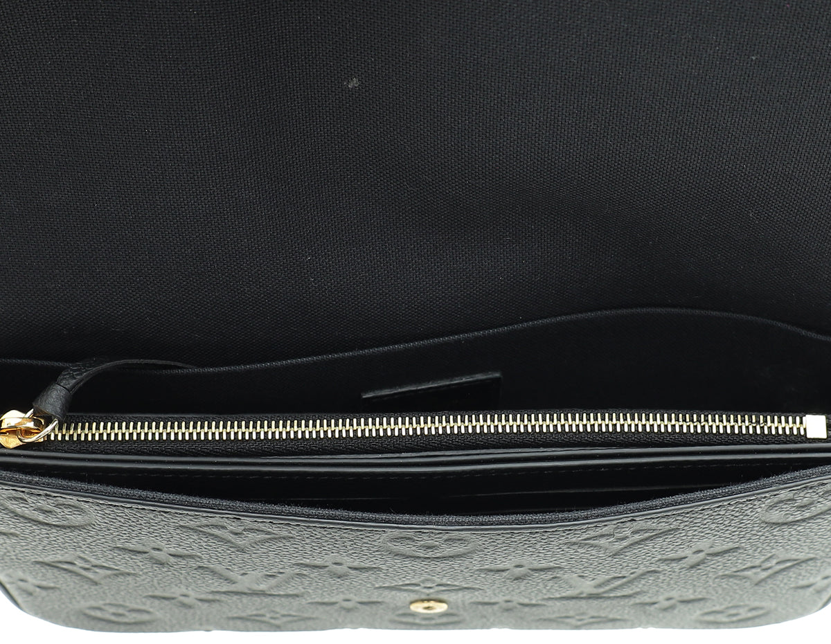 Louis Vuitton Black Monogram Empreinte Félicie Pochette