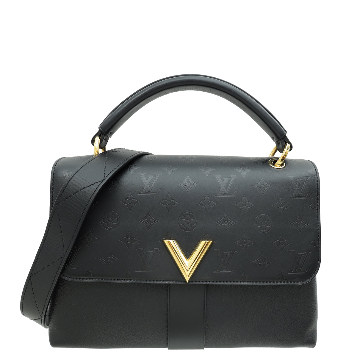 Louis Vuitton Black Monogram Very One Handle Bag
