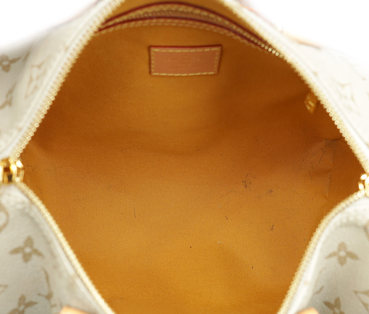 Louis Vuitton Beige Ocher Monopaname Speedy Bandouliere 25 Bag