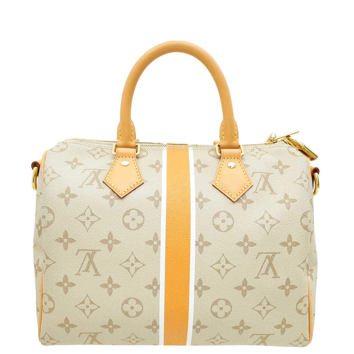 Louis Vuitton Beige Ocher Monopaname Speedy Bandouliere 25 Bag